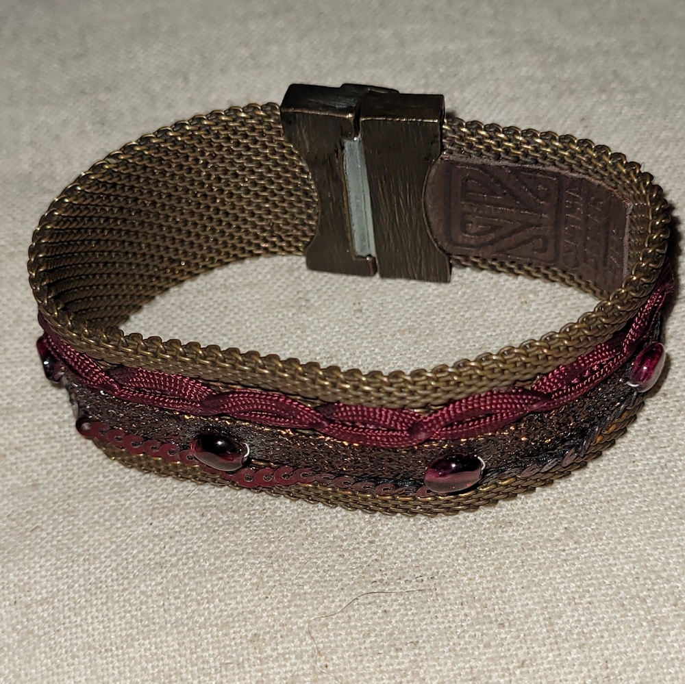 Cynthia Desser mixed media cuff bracelet